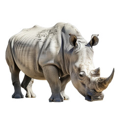 rhino isolated on white