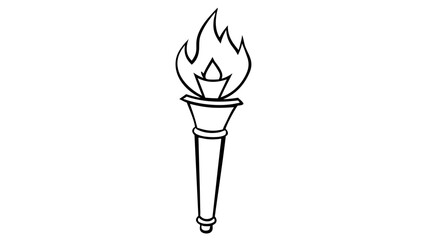 illustration of a torch 