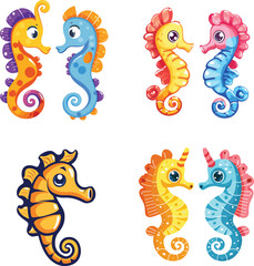set of Sea horse