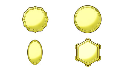 set of golden medals