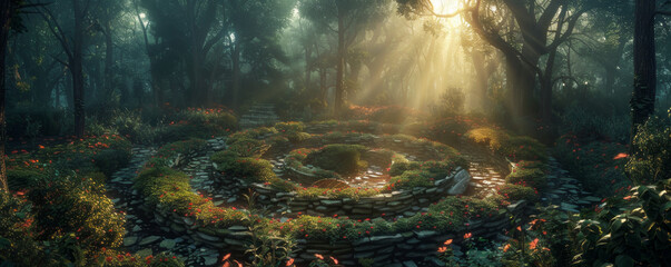 A marvelous fairy tale labyrinth.