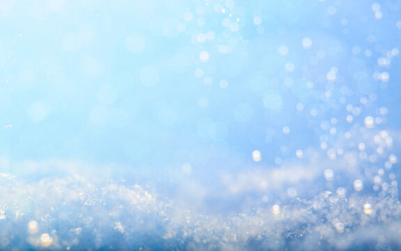 Blue Sky With Sparkling Water
