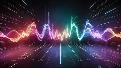 digital illustration of a music equalizer - 14