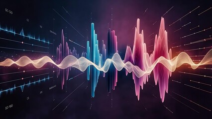 digital illustration of a music equalizer - 15