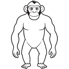gorilla illustration mascot