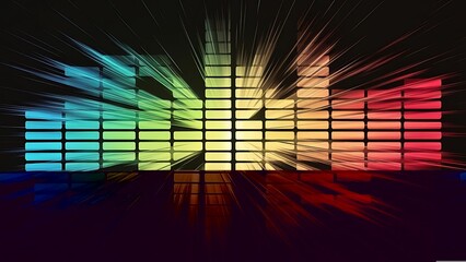 digital illustration of a music equalizer - 1
