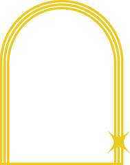 Yellow frame vector shape