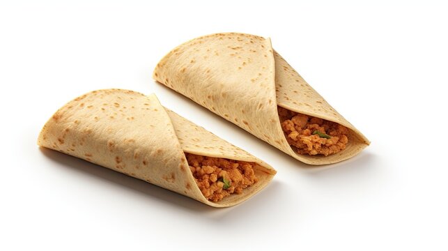 Two delicious and crispy chicken burritos, made with the finest ingredients and wrapped in a warm and soft tortilla.