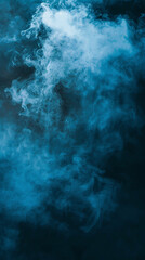Fog in the darkness, dark blue background wallpaper for phone