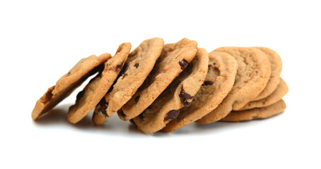 Sweet cookies isolated on a white background