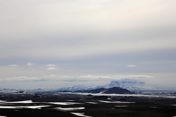 Landschaftsbild auf Island Anfang Mai