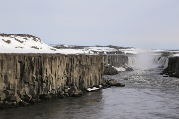 Landschaftsbild auf Island, Dettifoss, Selfoss