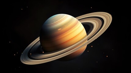Saturn is the sixth planet from the Sun and the second-largest in the Solar System, after Jupiter.