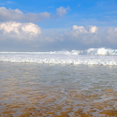 beautiful tropical beach and sea in sunny day
