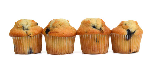 Isolated muffin on white background