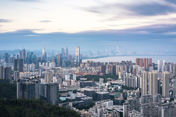 Fototapeta premium Shenzhen Nanshan City Skyline
