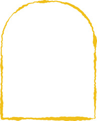 Yellow frame luxury vector shape