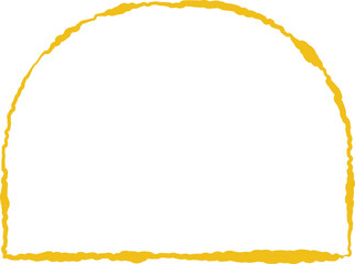 Yellow frame luxury vector shape