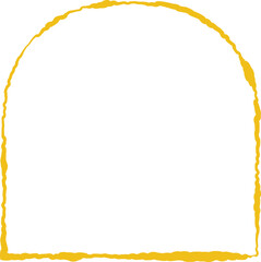 Yellow frame luxury vector shape