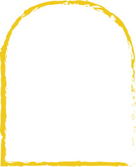 Yellow frame luxury vector shape