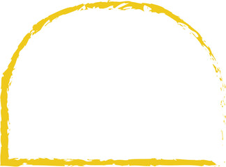 Yellow frame luxury vector shape