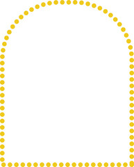 Yellow frame luxury vector shape