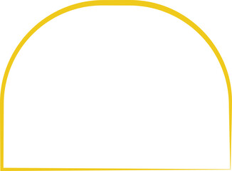 Yellow frame luxury vector shape