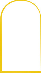 Yellow frame luxury vector shape