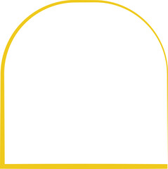 Yellow frame luxury vector shape