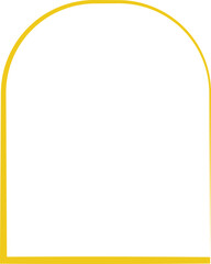 Yellow frame luxury vector shape