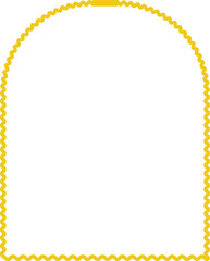 Yellow frame luxury vector shape