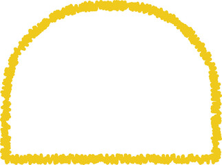 Yellow frame luxury vector shape