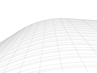 architecture building vector 3d illustration