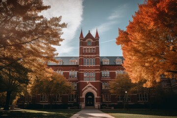 Exterior of a university campus