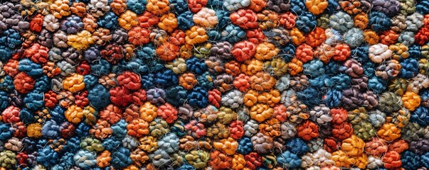 Textured abstract carpet or rug surface for seamless patterns and interior decoration.