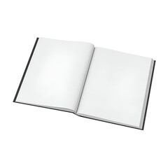 Flat Black Sketchbook with Blank Pages