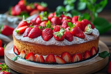 Strawberry Delight: Strawberry cake