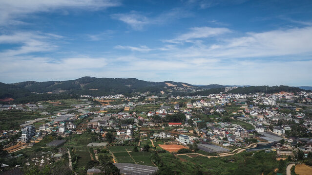 The architecture of Dalat in Central Vietnam