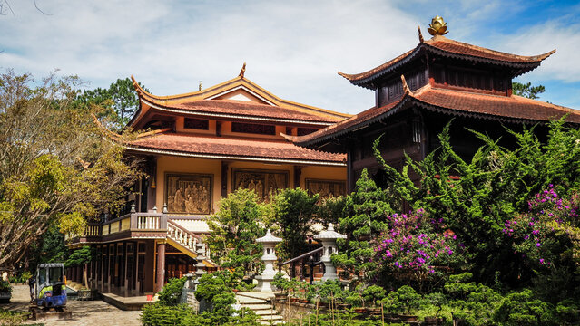 The landscape of Dalat in Central Vietnam
