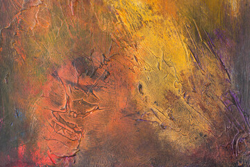 Abstract colorful grunge painting surface texture background