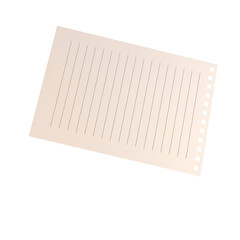 Beige Lined Paper Sheet