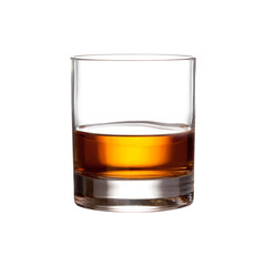 glass of whiskey transparent layer
