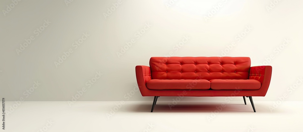 Aufkleber modern sofa on the white background. with copy space image. Place for adding text or design