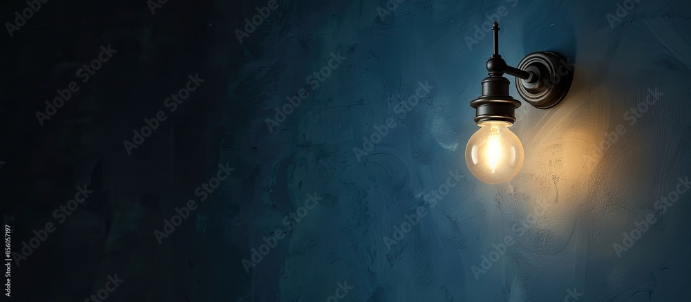 Poster Wall lamp. with copy space image. Place for adding text or design