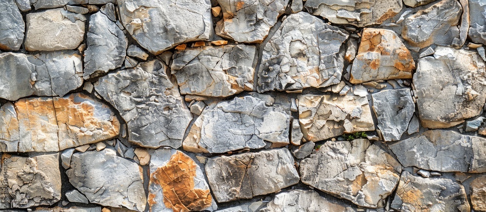 Aufkleber old stone wall texture background. with copy space image. Place for adding text or design