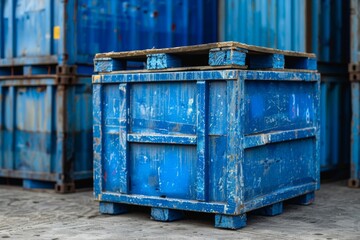 Blue Industrial Container