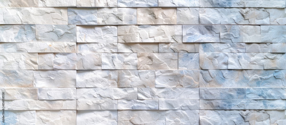 Poster white and cream the tile wall high resolution real photo or brick seamless and texture interior back