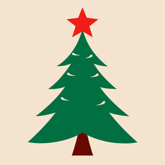 Obraz premium Christmas tree illustration