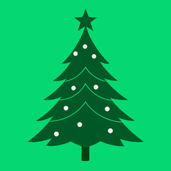 Obraz premium Christmas tree illustration