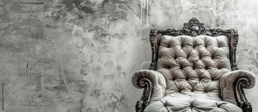 Poster chair upholstery element. with copy space image. Place for adding text or design